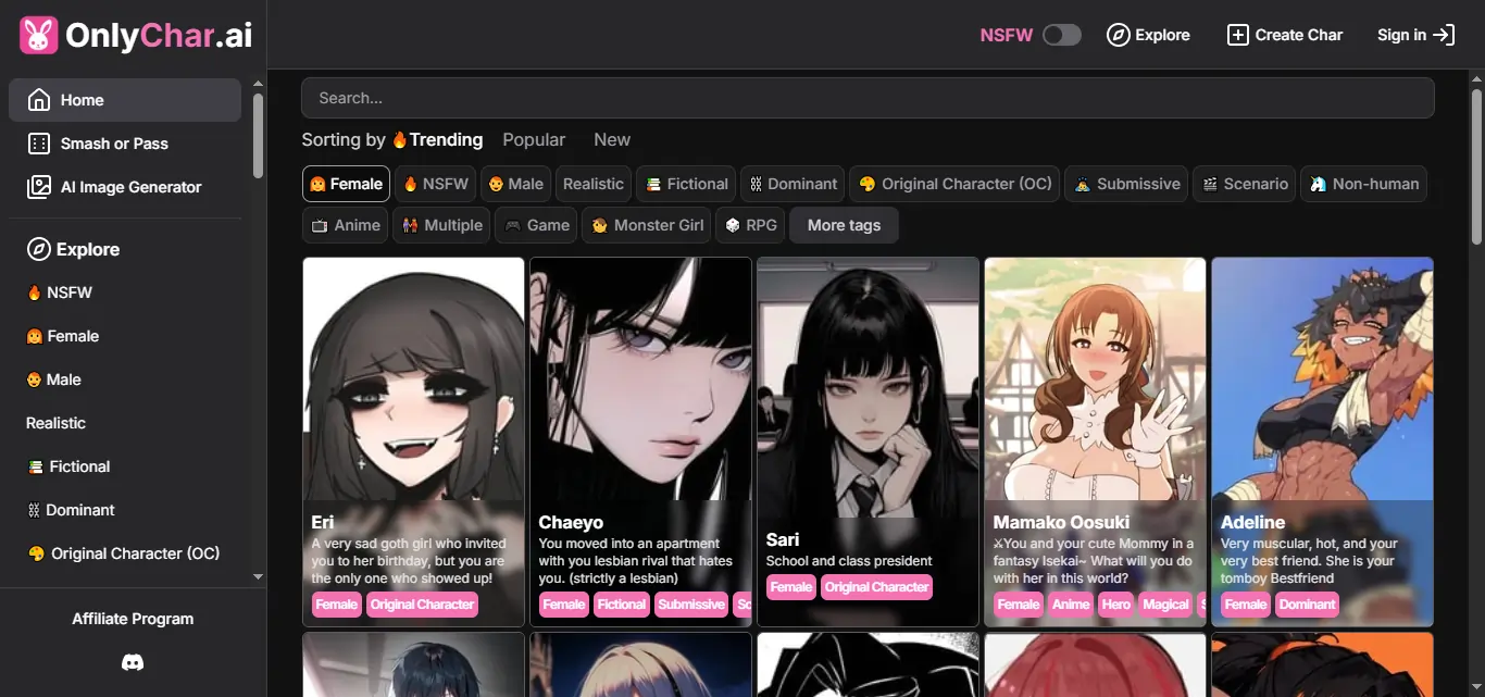 OnlyChar AI - Hero Image