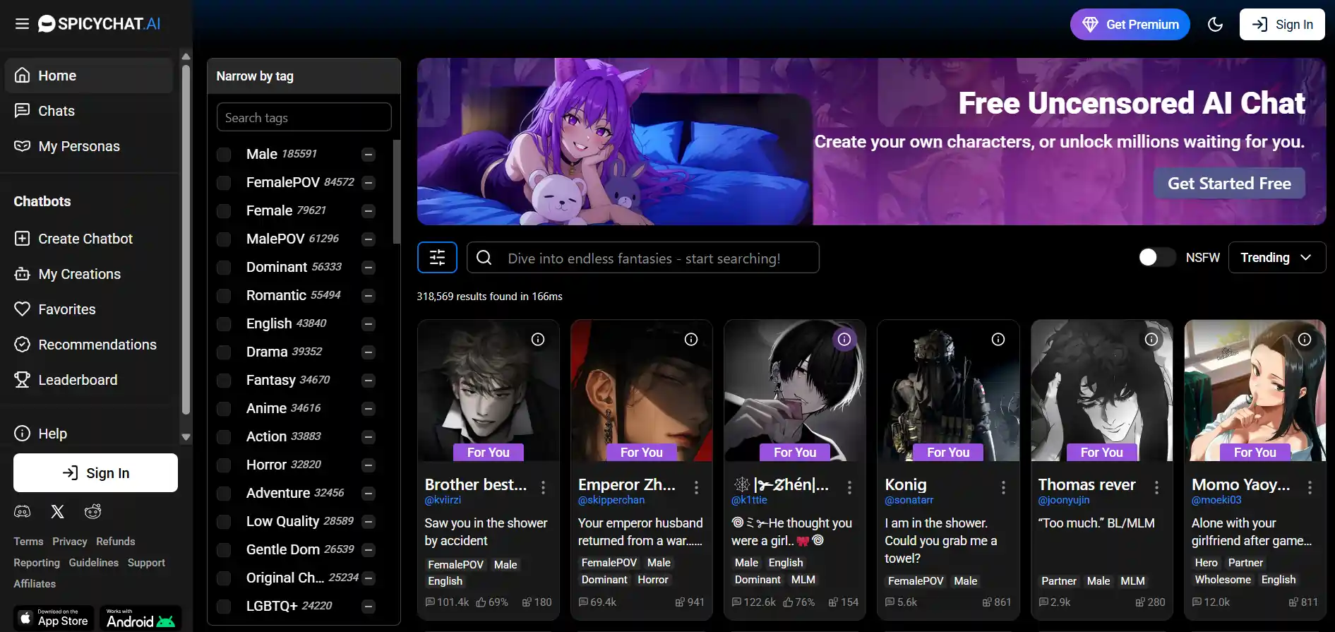 SpicyChat AI - Hero Image