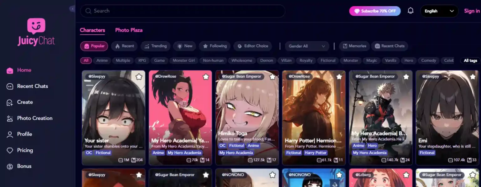 JuicyChat AI - Hero Image